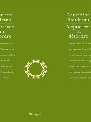 cover image of Acquiescer au désordre